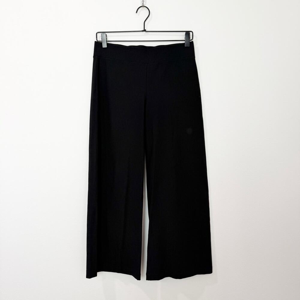 Eileen Fisher Black Wide Leg Cropped Pant Size XS Classic Sustainable